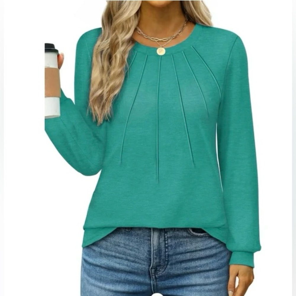 Rosvigor Teal Long Sleeve Tee. NWT. Size XL